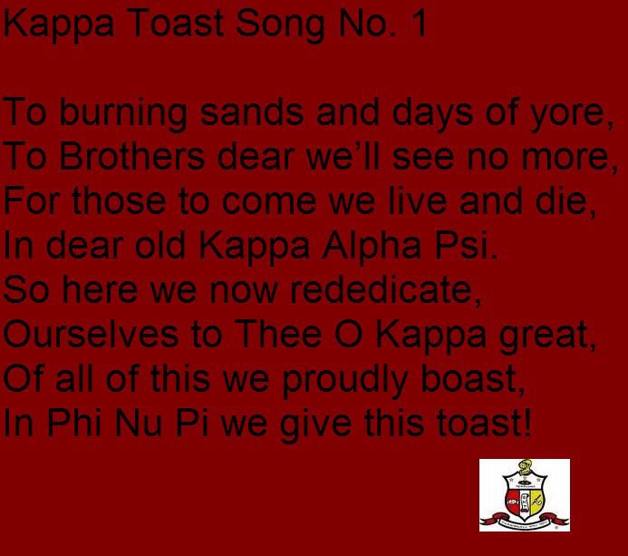 Grace graven zaad Kappa Songs | Gamma Upsilon Chapter